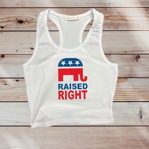 Raised Right Cropped Tank Top